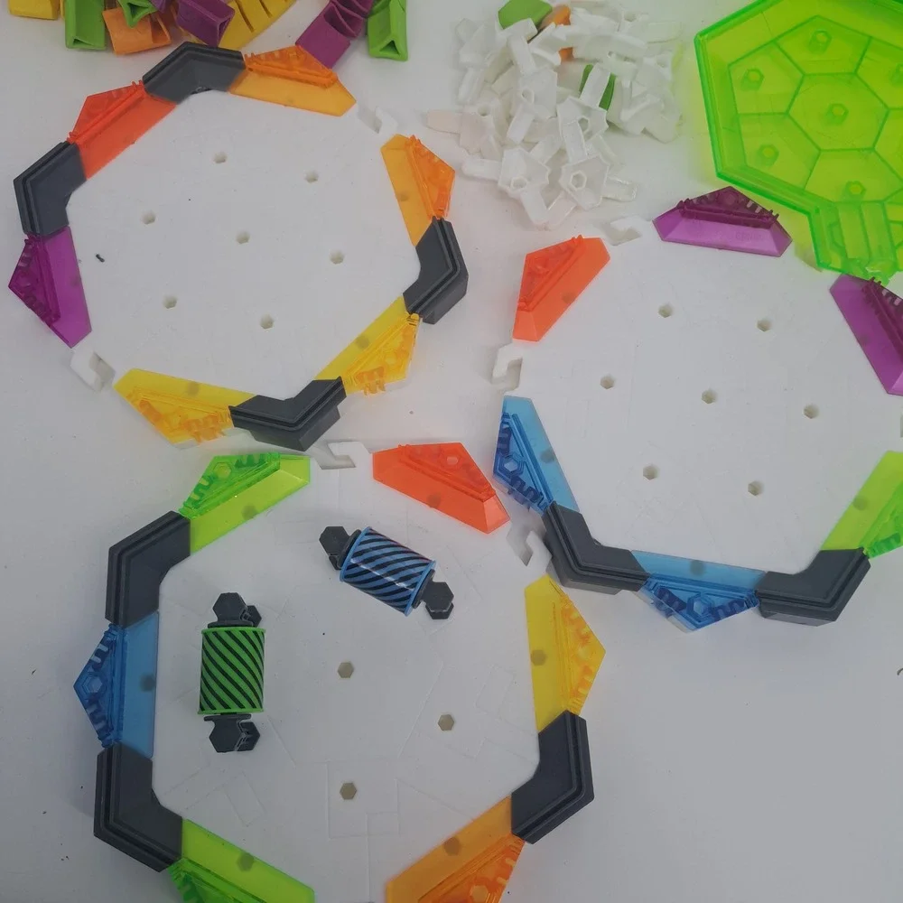 Hexbug Nano V2 Neon Track Set Replacement Pieces Connectors Platforms Lot Toy